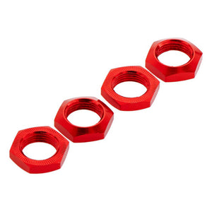 Aluminum Wheel Nut 17mm Red: Nero (4)