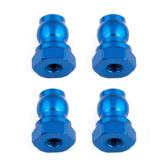 Shock Bushings, 10 mm, blue aluminum