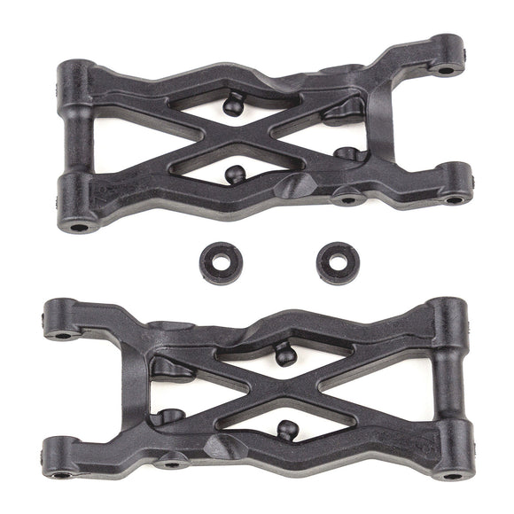 RC10B6.2 Factory Team Rear Suspension Arms, 75mm, Carbon