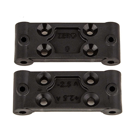 RC10B6.4 Front Bulkhead Set 0deg amd 2.5deg