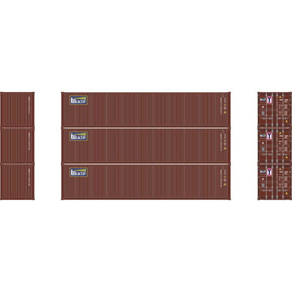 N 40' Corrugated Low-Cube Container, Beacon #1 (3)