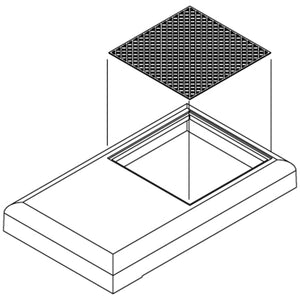 HO Winterization Hatch with 48 Fans Sq Grill, GP-9(3)