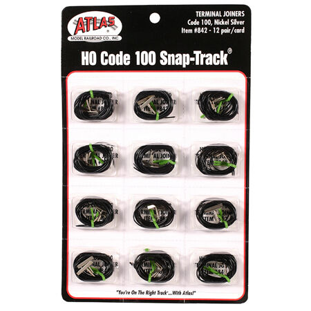 HO Code 100 Terminal Rail Joiners (1pr)