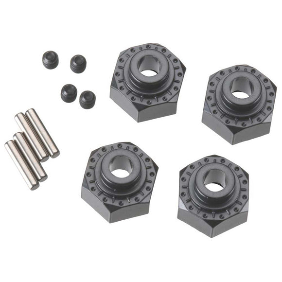 Aluminum Hex Hub 12mm Black (4)