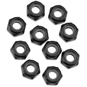 Nylon Locking Hex Nut M3 Black (10)