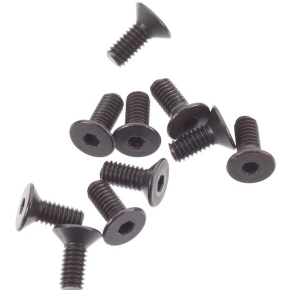 Flat Head Screw M2.5x6mm, Black (10)