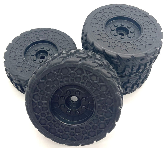 ARRMA FIRETEAM 6S BLX - TIRES & WHEELS (DBOOTS GLUED BLACK ARA7618