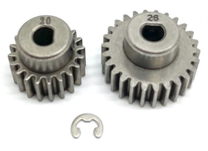 Arrma VENDETTA 4x4 3s Pinion Gears (20 & 26t) 0.8 Mod Safe D5