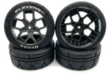 Arrma VENDETTA 4x4 3s BLX - TIRES & Wheels (tyres rims DBoots Elevens ARA4319v3