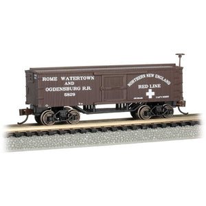 N Scale Old Time Box Car Rome Watertown Ogdensburg