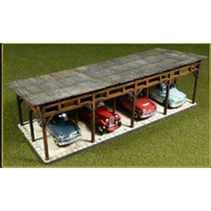 HO KIT Laser Cut Car Shed