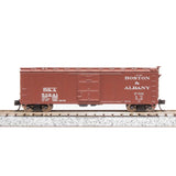 N 40' Steel Boxcar, Set A, NYC, MC, P&E, B&A (4)