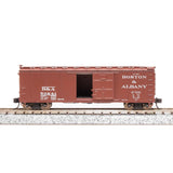 N 40' Steel Boxcar, Set A, NYC, MC, P&E, B&A (4)