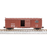 N 40' Steel Boxcar, Set A, NYC, MC, P&E, B&A (4)