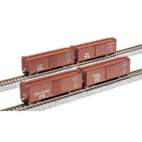 N 40' Steel Boxcar, Set A, NYC, MC, P&E, B&A (4)