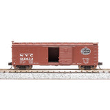 N 40' Steel Boxcar, Set C, NYC, RDG, DLW, NB (4)