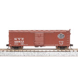 N 40' Steel Boxcar, Set C, NYC, RDG, DLW, NB (4)