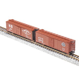 N 40' Steel Boxcar, Set C, NYC, RDG, DLW, NB (4)