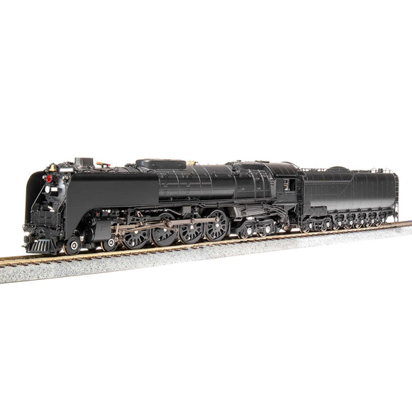 HO 4-8-4 FEF-2 Locomotive, Black & Graphite Pragon4, UP Unlettered