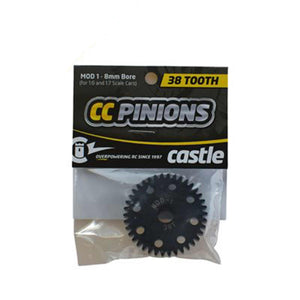 Pinion Gear, 38T MOD 1, 8mm Shaft