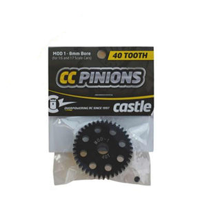 Pinion Gear, 40T MOD 1, 8mm Shaft