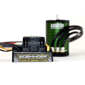 1/10 Sidewinder SCT Waterproof ESC/1410-3800Kv Brushless Motor Sensored Combo: 4mm Bullet