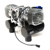 DLE-130cc Twin Gas Engine with Electric Ignition and Mufflers