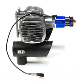 DLE-130cc Twin Gas Engine with Electric Ignition and Mufflers