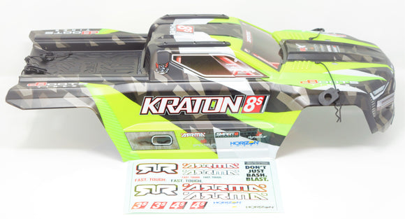 Arrma KRATON 8S - Body Shell GREEN polycarbonate cover & Body Pins Arrma 1/5