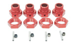 Arrma KRATON 8S - 24mm Hex Hubs (red aluminum Wheel nuts pins Arrma 1/5