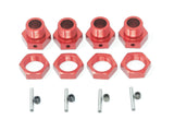 Arrma KRATON 8S - 24mm Hex Hubs (red aluminum Wheel nuts pins Arrma 1/5