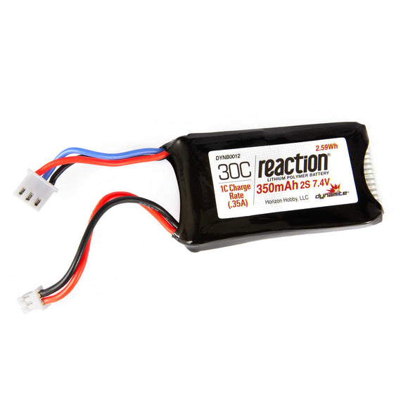 7.4v 350mAh 2S LiPo Battery: PH 2.0