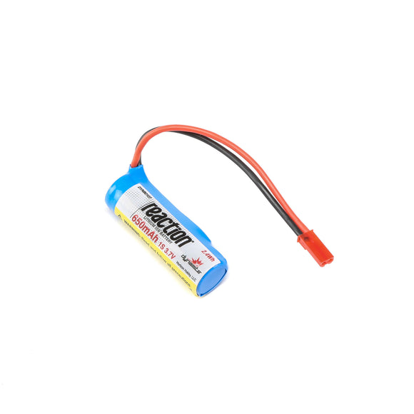 3.7V 650mAh 1S React 9 LiIon: JST