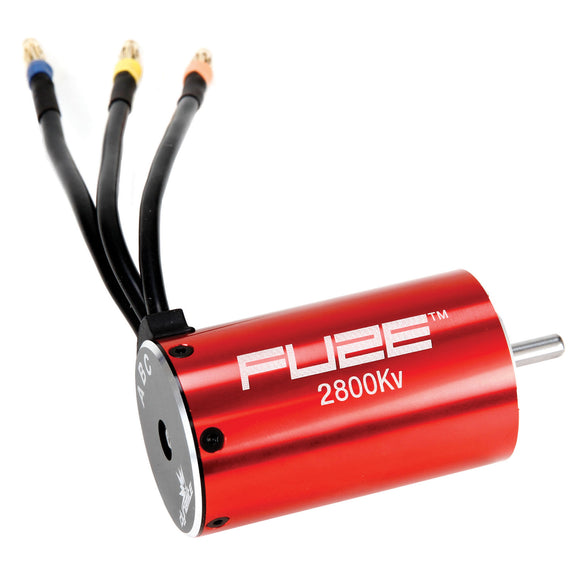 Fuze 550 Sensorless 6-Pole Brushless Motor, 2800Kv: 4mm Bullet