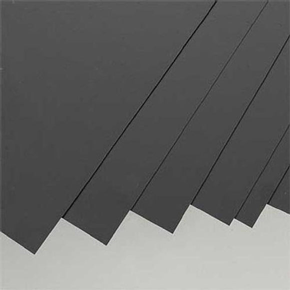 Black Styrene Sheets, .01x8x21