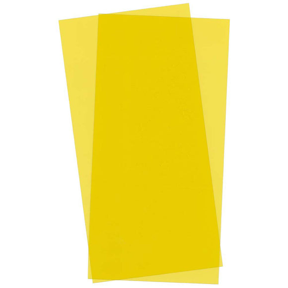 Yellow Transparent Sheet 6X12X.010 2 pc