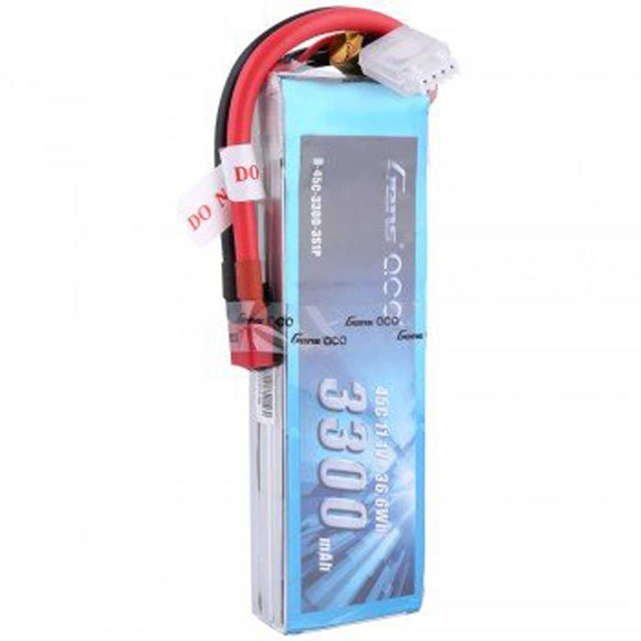 Gens Ace 11.1V 3300mAh 3S 45C LiPo, Deans