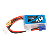 450mAh 3S 11.1V 45C LiPo Battery: EC2