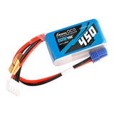 450mAh 3S 11.1V 45C LiPo Battery: EC2