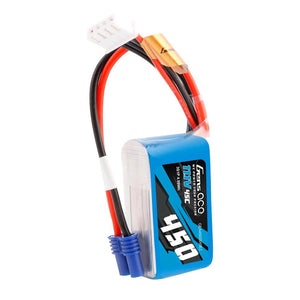 450mAh 3S 11.1V 45C LiPo Battery: EC2