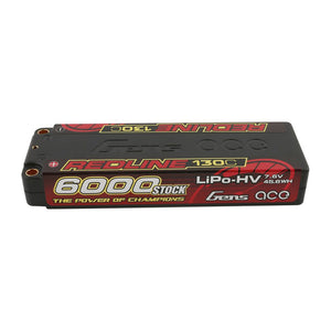 7.6V 6000mAh 2S 130C LiHV: 5.0mm BULLET