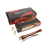 7.4V 6300 mAh 2S 130C LiPo, Hard Case, 8mm Bullet