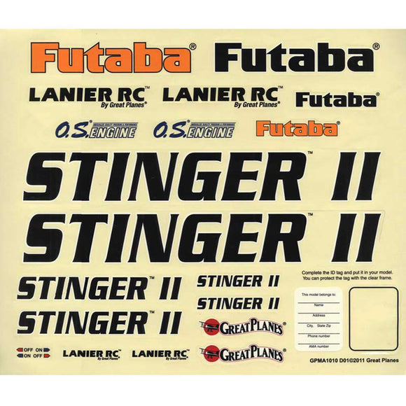 Decals Stinger II 46 ARF