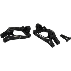 Black Aluminum Front C-Hub Set: Losi Super Rock Rey