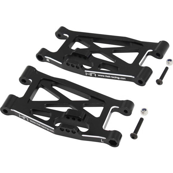 Black Aluminum Lower Front Arms: Losi Super Rock Rey (2)