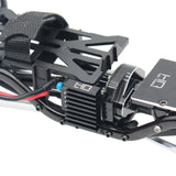 9-Fin 030 Motor Heatsink, Black: SCX24