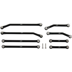 Aluminum High Clearance 4 Links Set for 5.25 (133.5mm) Wheelbase: SCX24 B-17 Betty, Deadbolt