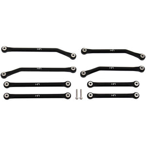 Aluminum High Clearance 4 Link Set for 5.26 (133.7mm) Wheelbase: SCX24 C10, JLU