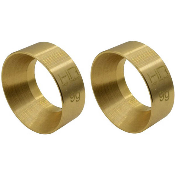 9.5g Brass KMC Machete Wheel Weights, for Axial SCX24