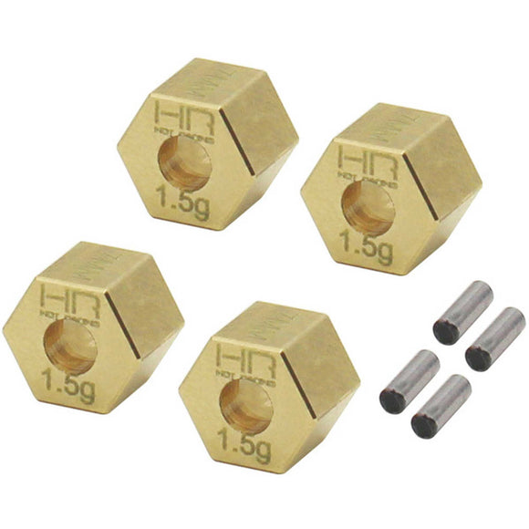 Brass Stock Wheels Hub +1.5mm wide 7mm Hex: Traxxas TRX4-18